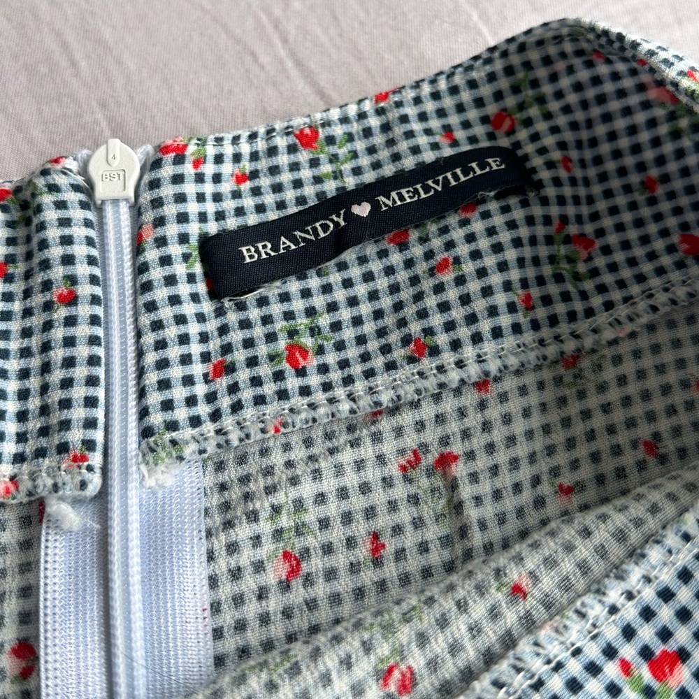 NWOT Brandy Melville blue plaid shirt